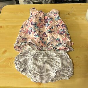 Ruffle butt dress never worn dauggter out grown too soon